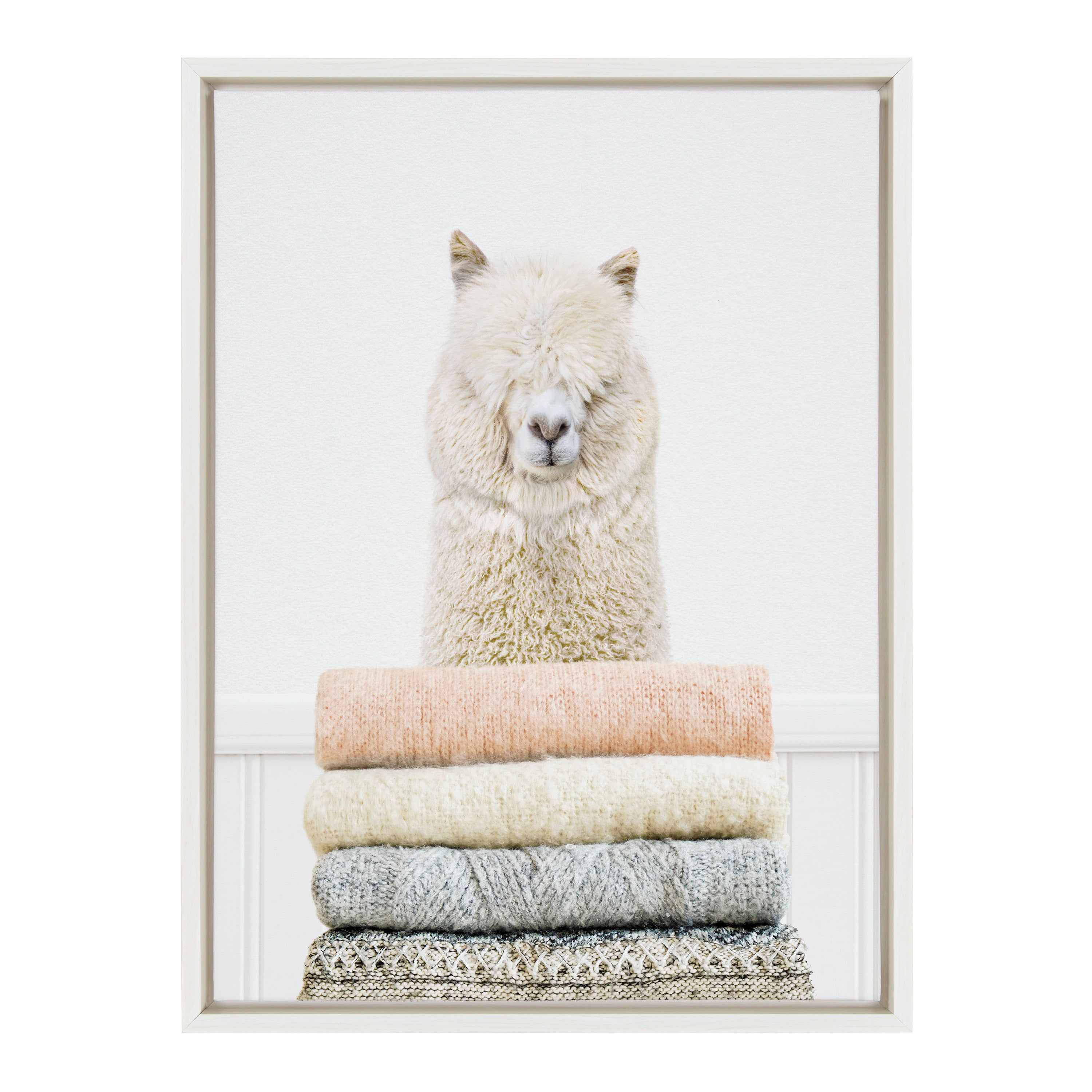 Sylvie Fold Alpaca Framed Canvas by kateandlaurel - product image 8 for Resin Society