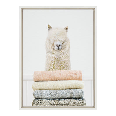 Sylvie Fold Alpaca Framed Canvas by kateandlaurel - product image 8 for Resin Society