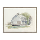 Sylvie Barn 1 Framed Canvas by kateandlaurel - main product image for Resin Society