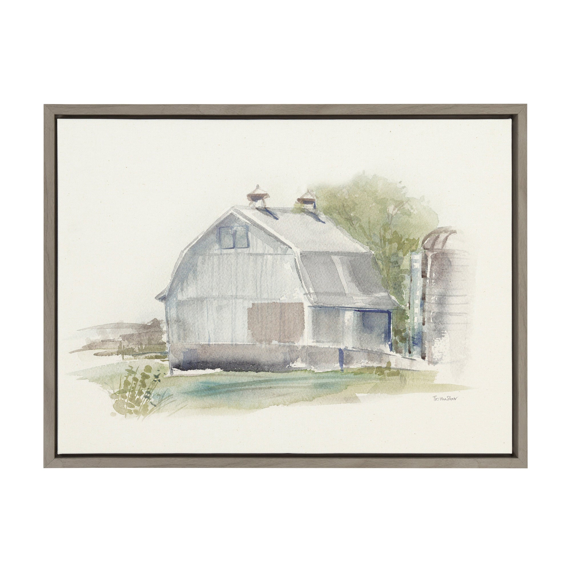 Sylvie Barn 1 Framed Canvas by kateandlaurel - product image 10 for Resin Society