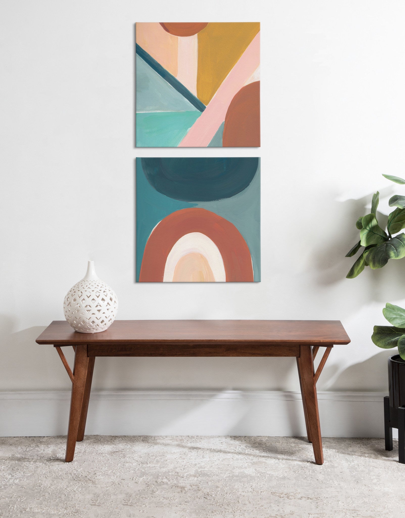 Teotitlan Valley Study Canvas Art Set by kateandlaurel - product image 8 for Resin Society