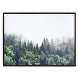 Sylvie Lush Green Forest On A Foggy Day Framed Canvas by kateandlaurel - product image 8 for Resin Society