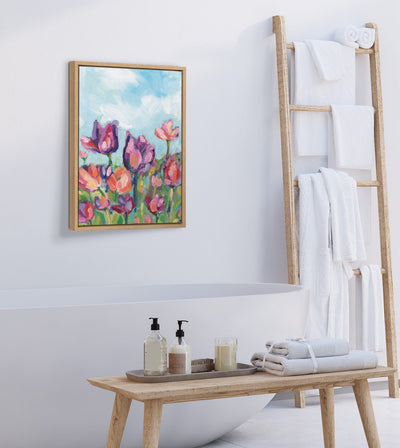 Sylvie Spring Framed Canvas by Rachel Christopoulos by kateandlaurel - product image 12 for Resin Society