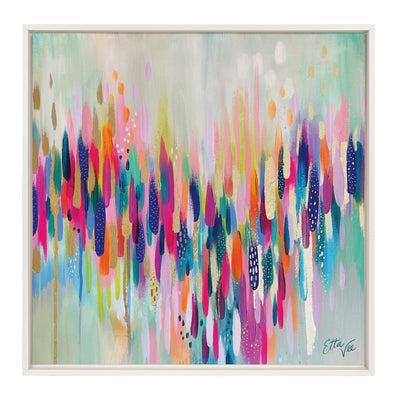 Sylvie Brushstroke 154 Framed Canvas by Jessi Raulet of Ettavee