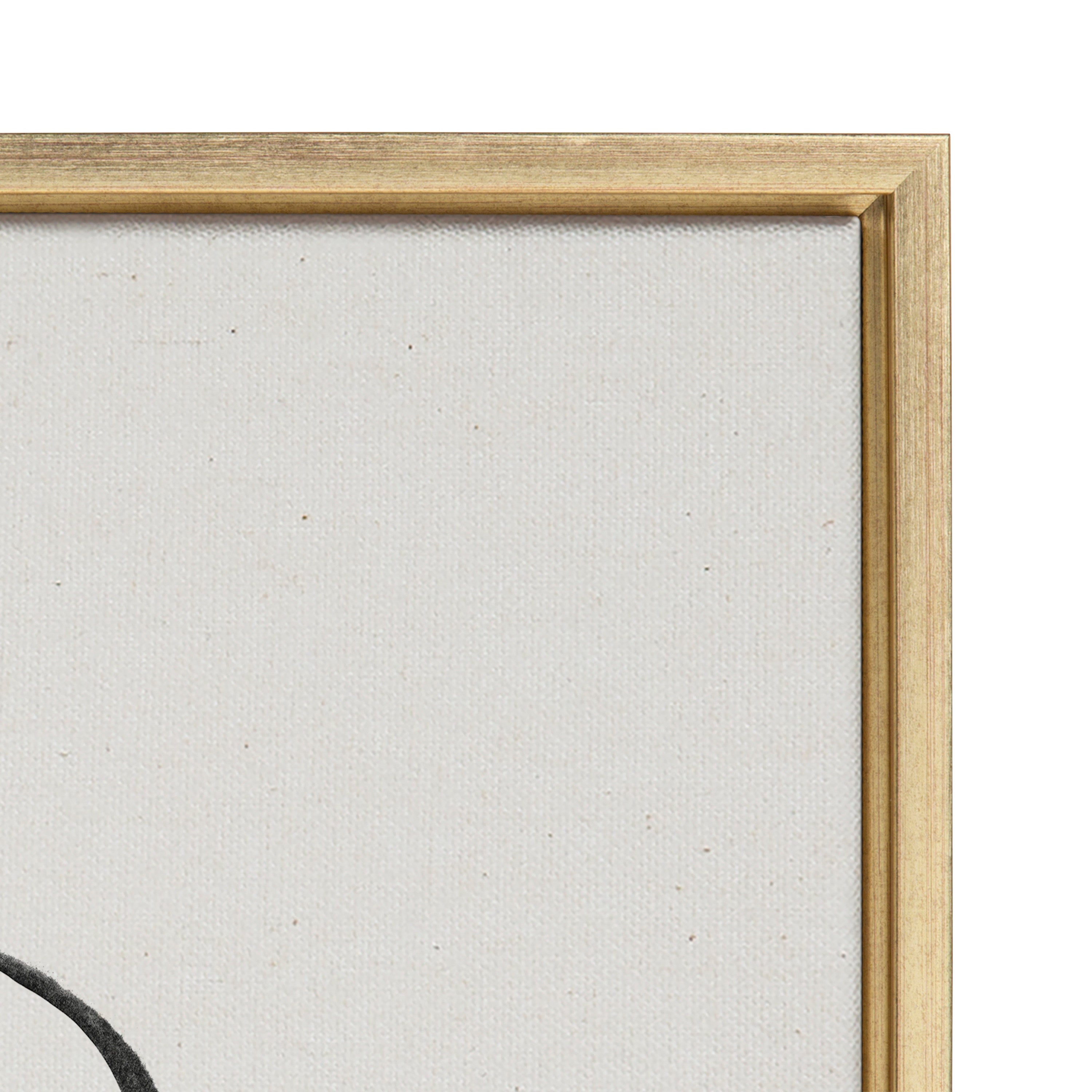 Sylvie Going in Circles Framed Textured Canvas Set