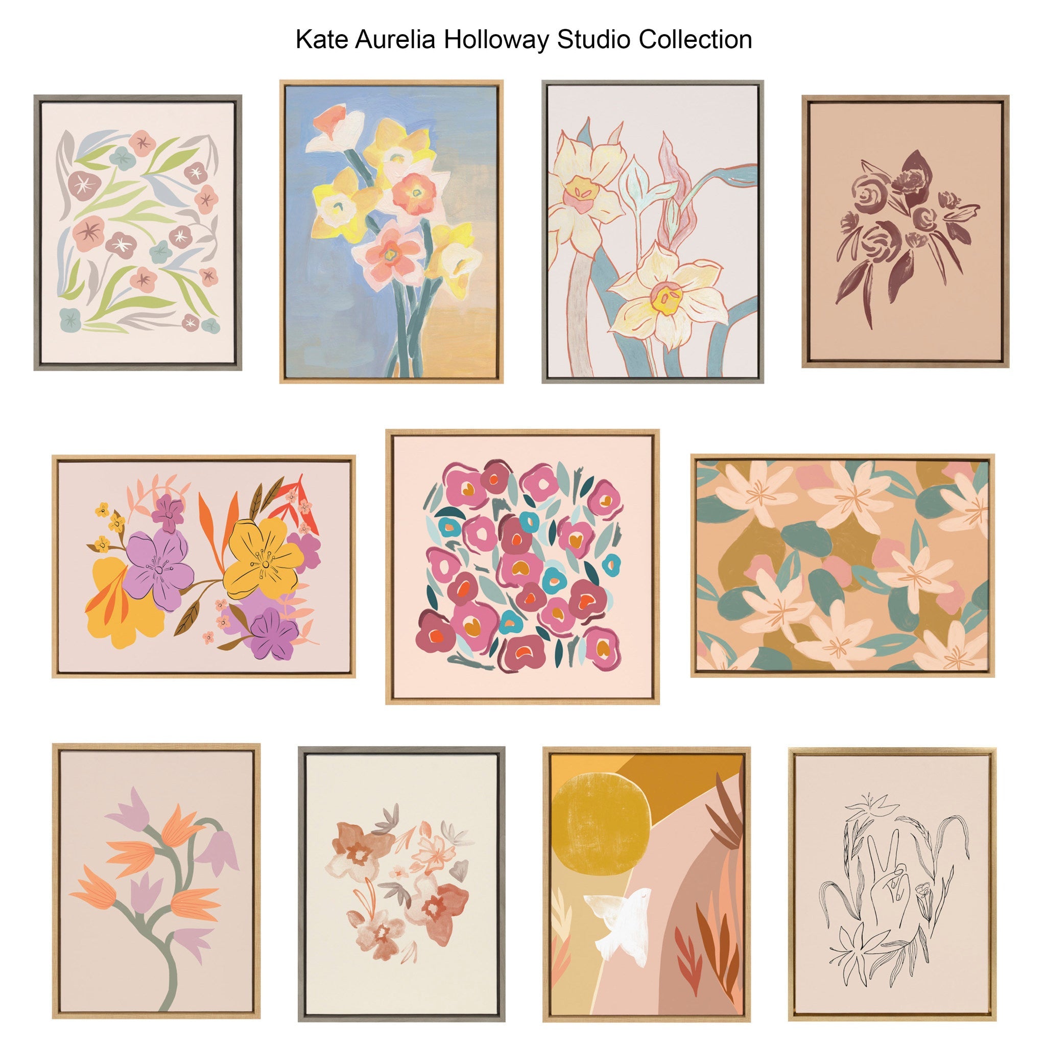 Teotitlan Valley Study Canvas Art Set by kateandlaurel - product image 6 for Resin Society
