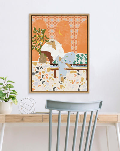 Sylvie Rainbow Framed Canvas by kateandlaurel - product image 7 for Resin Society