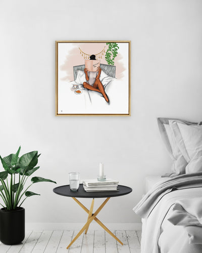 Sylvie Book Bed And Faith Framed Canvas by kateandlaurel - product image 4 for Resin Society