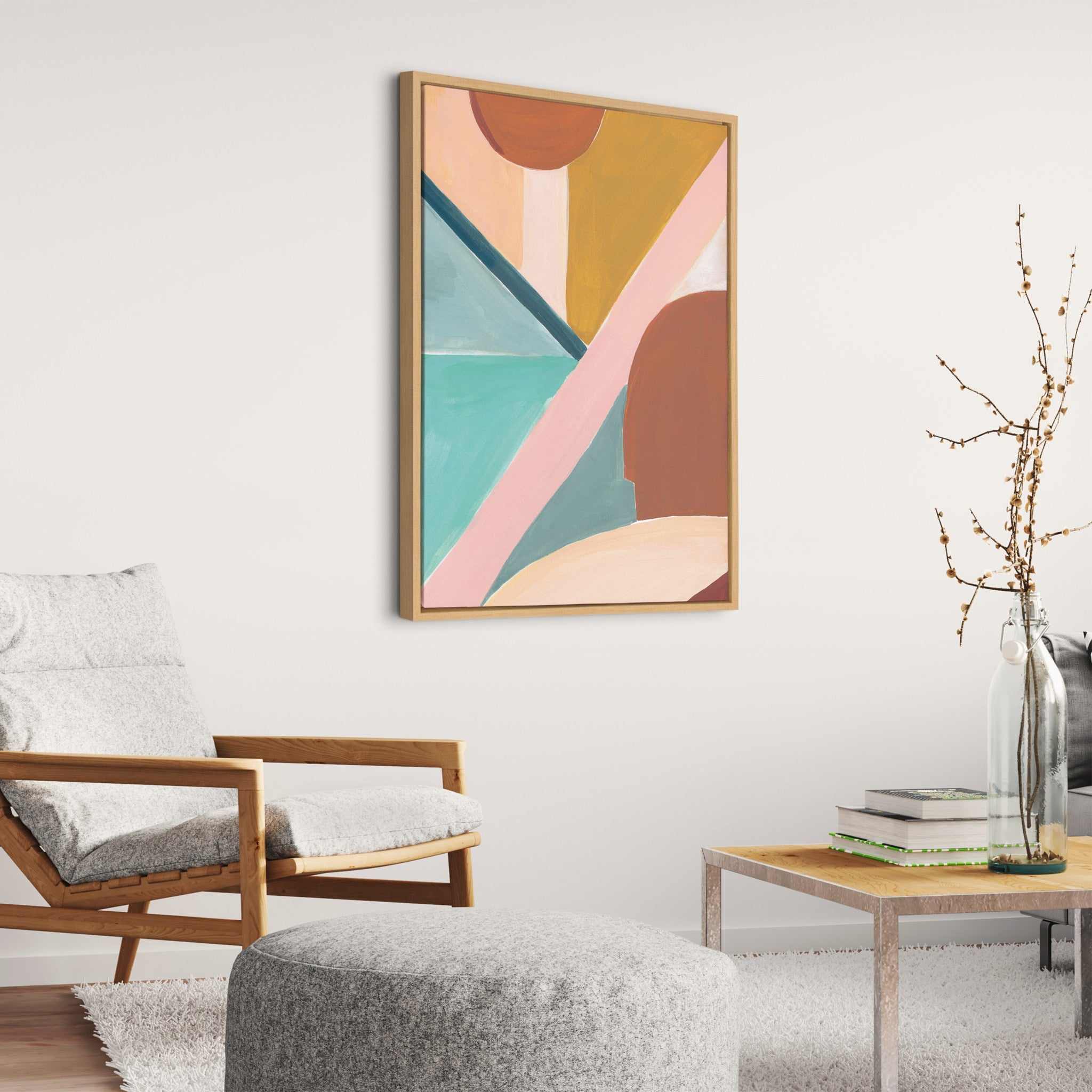 Sylvie Teotitlan Valley Study 2 Framed Canvas by kateandlaurel - product image 6 for Resin Society