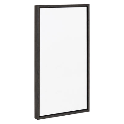 Sylvie Blank Framed Canvas in a room setting, showing modern sleek frame with woodgrain texture