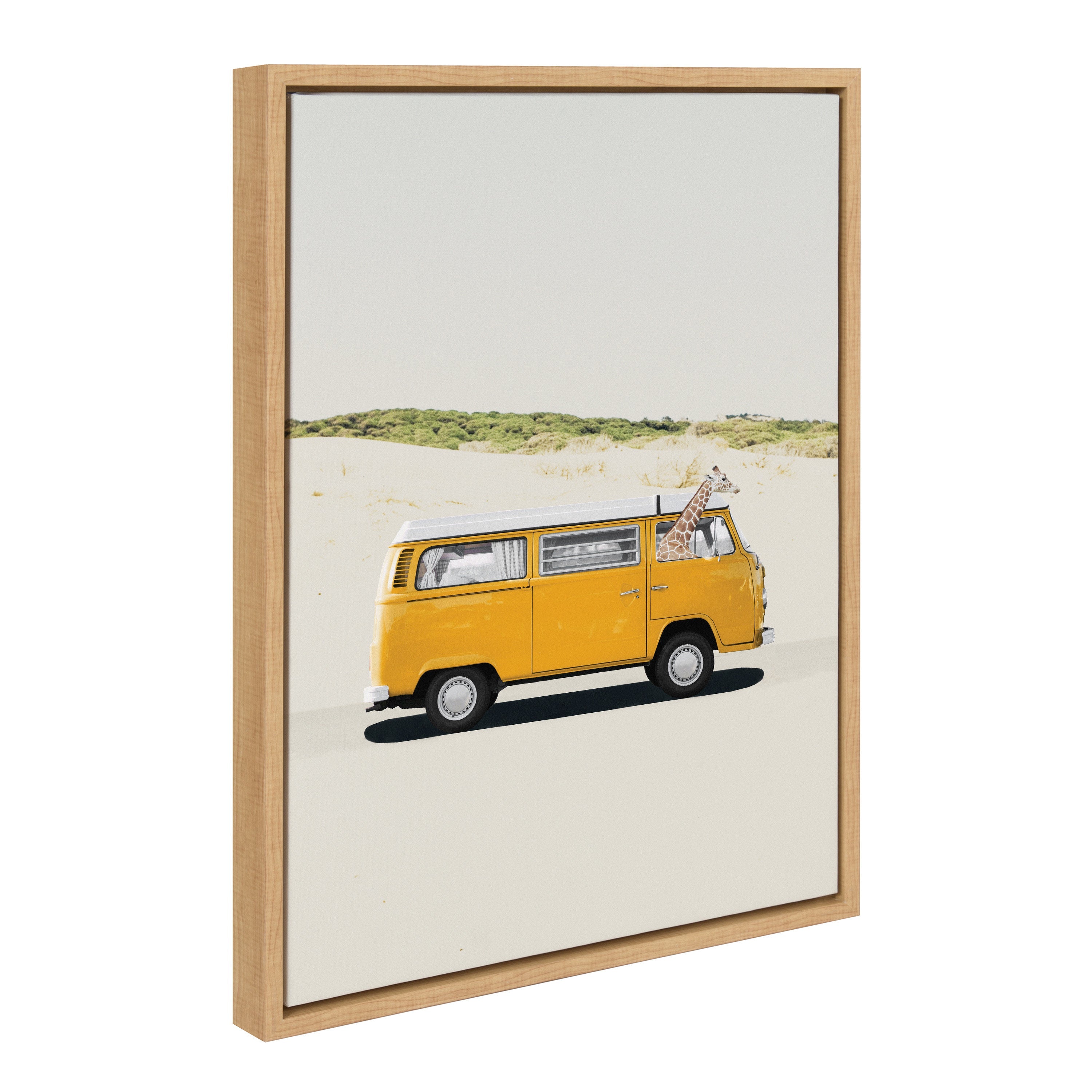 Sylvie Giraffe Adventure Framed Canvas by July Art Prints