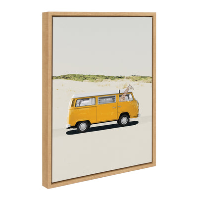 Sylvie Giraffe Adventure Framed Canvas by July Art Prints