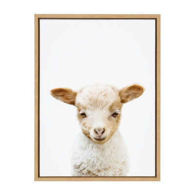 Sylvie Animal Studio Lamb Framed Canvas by Amy Peterson Art Studio