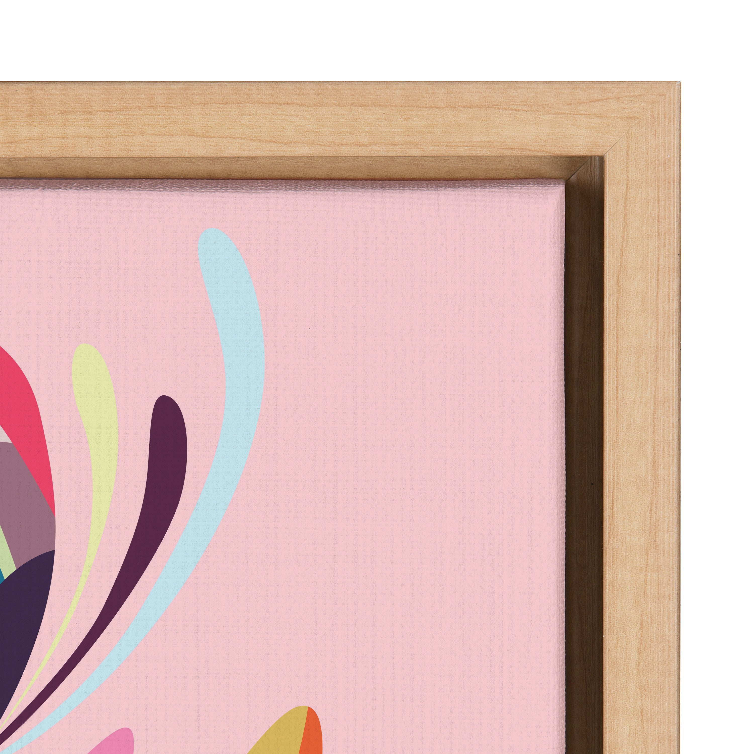 Sylvie Mid Century Modern Protea Framed Canvas by kateandlaurel - product image 3 for Resin Society