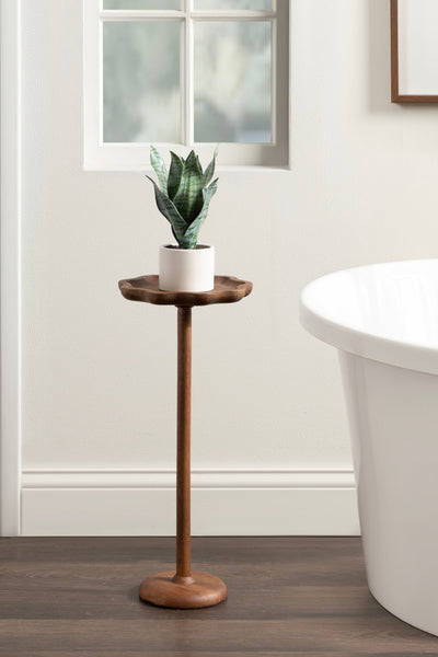 Alezar Scallop Wood Drink Table