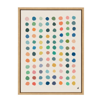Sylvie Meditation 3 Framed Canvas by kateandlaurel - main product image for Resin Society
