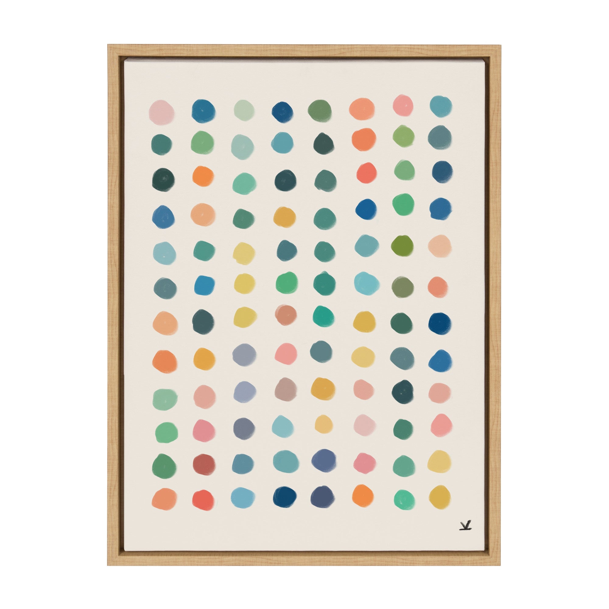 Sylvie Meditation 3 Framed Canvas by kateandlaurel - product image 7 for Resin Society