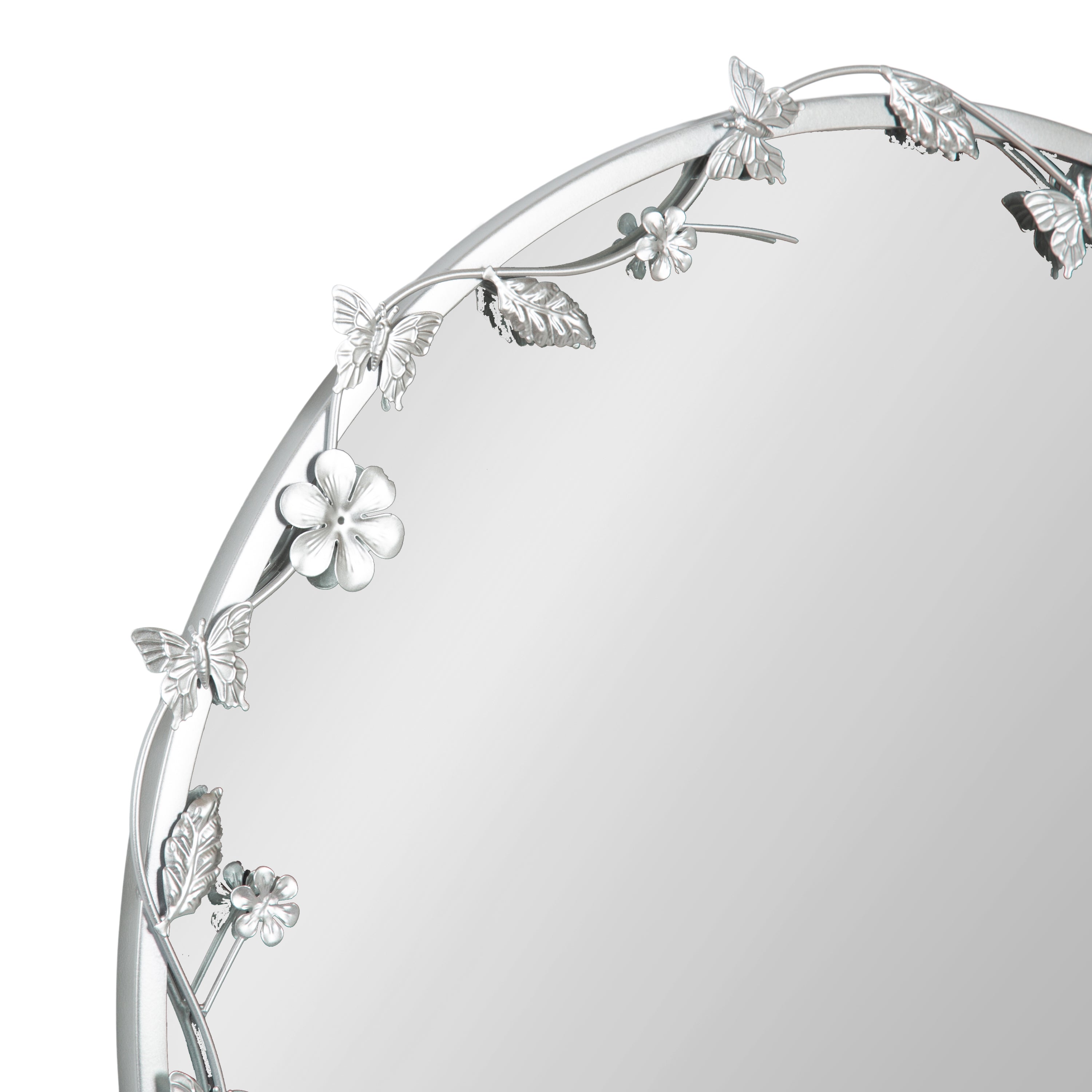 Rosella Floral Wall Mirror Metal