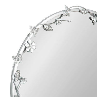 Rosella Floral Wall Mirror Metal