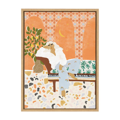 Sylvie Rainbow Framed Canvas by kateandlaurel - main product image for Resin Society