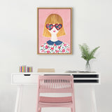 Sylvie Rose Glasses Framed Canvas by kateandlaurel - product image 6 for Resin Society