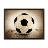 Sylvie Soccer On Wood Framed Canvas by kateandlaurel - main product image for Resin Society