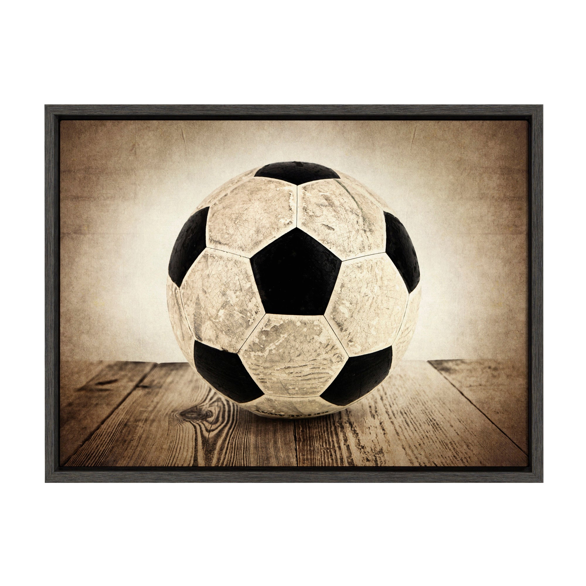 Sylvie Soccer On Wood Framed Canvas by kateandlaurel - product image 9 for Resin Society