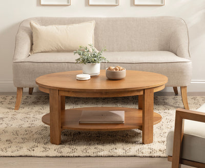 Foxford Oval Wood Coffee Table