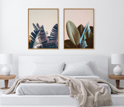 Sylvie Ficus Elastica Framed Canvas by Alicia Bock