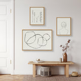 Sylvie Going in Circles and Minimalist Woman Framed Canvas Set by kateandlaurel - product image 10 for Resin Society