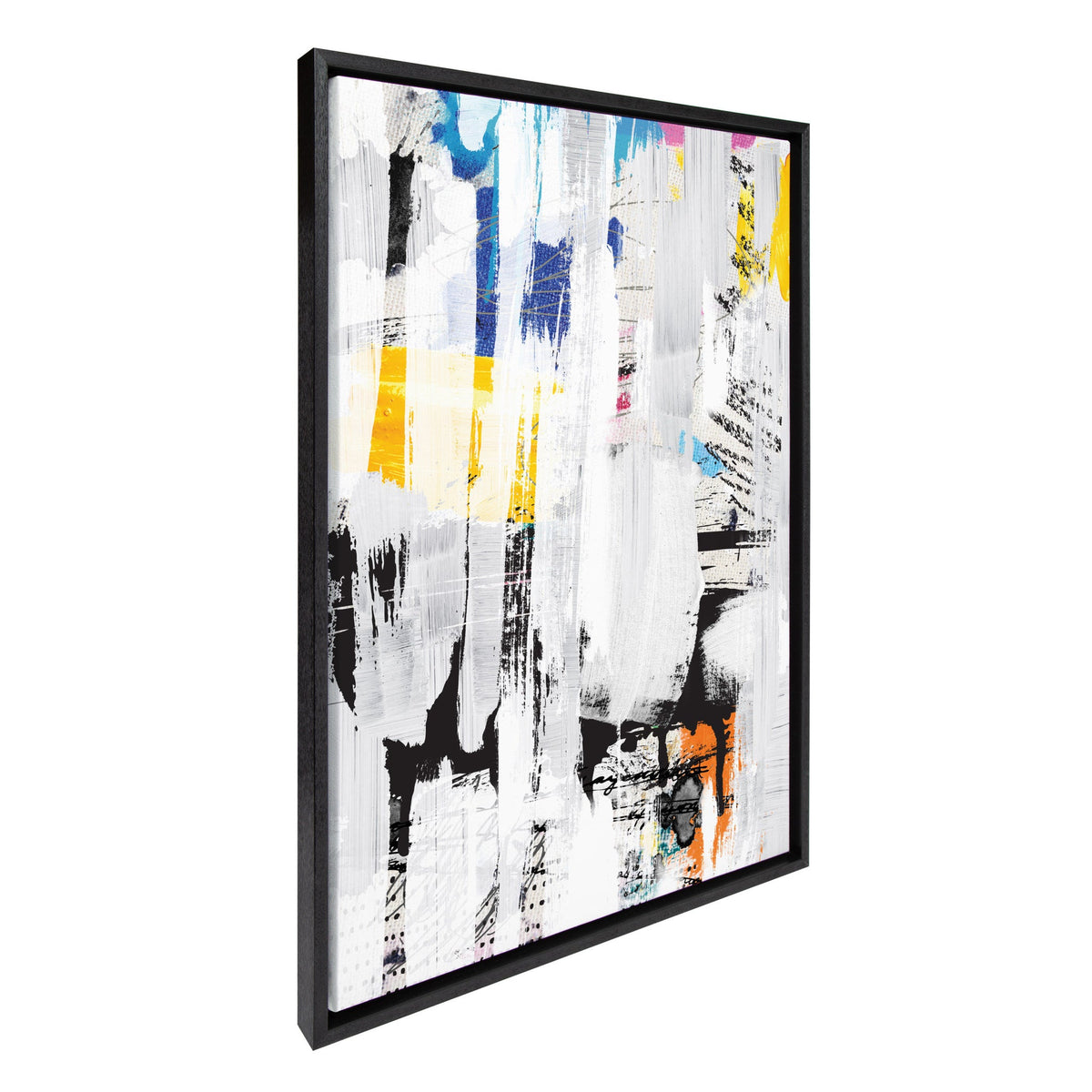 Sylvie NC Street Art 2, Inner Battle, and Abstract Sunset Framed Canvas by kateandlaurel - product image 2 for Resin Society
