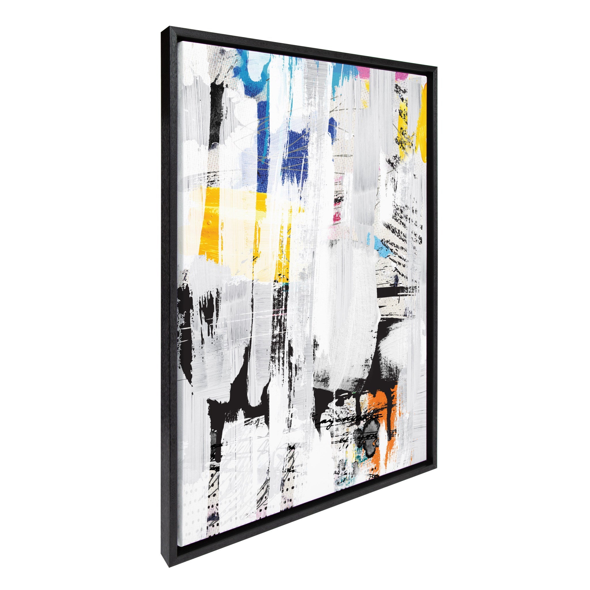 Sylvie NC Street Art 2, Inner Battle, and Abstract Sunset Framed Canvas by kateandlaurel - product image 2 for Resin Society