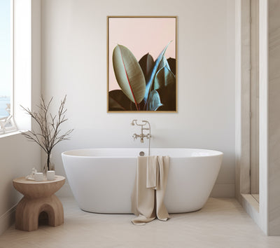Sylvie Ficus Elastica Framed Canvas by Alicia Bock