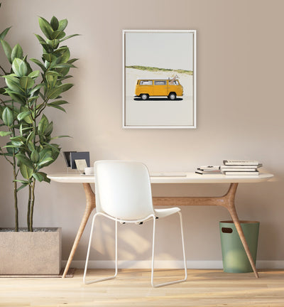 Sylvie Beaded Giraffe Adventure Framed Canvas by July Art Prints