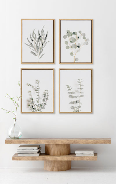 Sylvie Neutral Botanical 1 and 2 Framed Canvas Set by The Creative by kateandlaurel - product image 4 for Resin Society