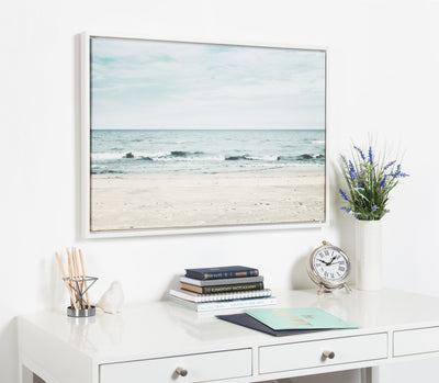 Sylvie Beach 2 Framed Canvas by kateandlaurel - product image 11 for Resin Society