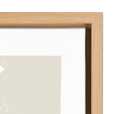 Sylvie Burst Neutral Framed Canvas by kateandlaurel - product image 3 for Resin Society