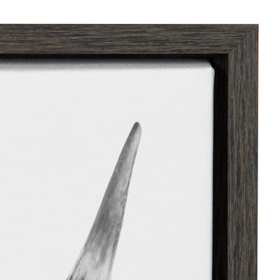 Sylvie Highland Cow Portrait Framed Canvas by Amy Peterson Art Studio by kateandlaurel - product image 8 for Resin Society