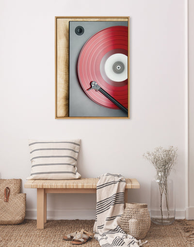 Sylvie Red Vinyl Framed Canvas by Emiko and Mark Franzen
