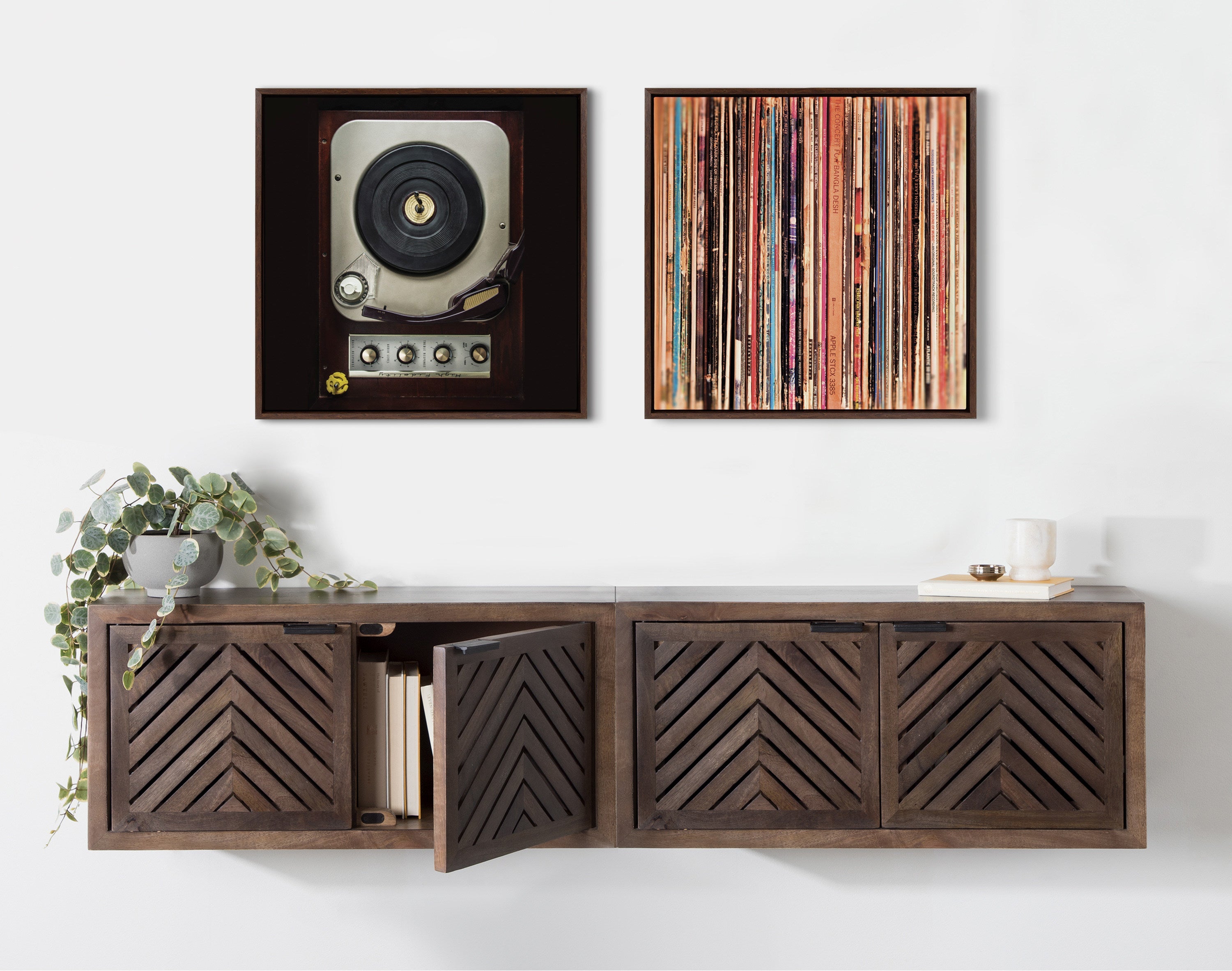 Sylvie High Fidelity Framed Canvas by kateandlaurel - product image 4 for Resin Society