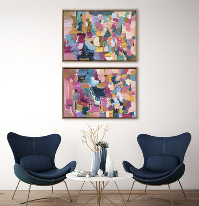 Sylvie Applause Framed Canvas Set by Leah Nadeau by kateandlaurel - product image 17 for Resin Society