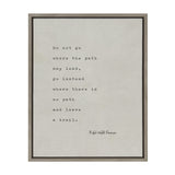 Sylvie Emerson Quote Framed Canvas by kateandlaurel - main product image for Resin Society