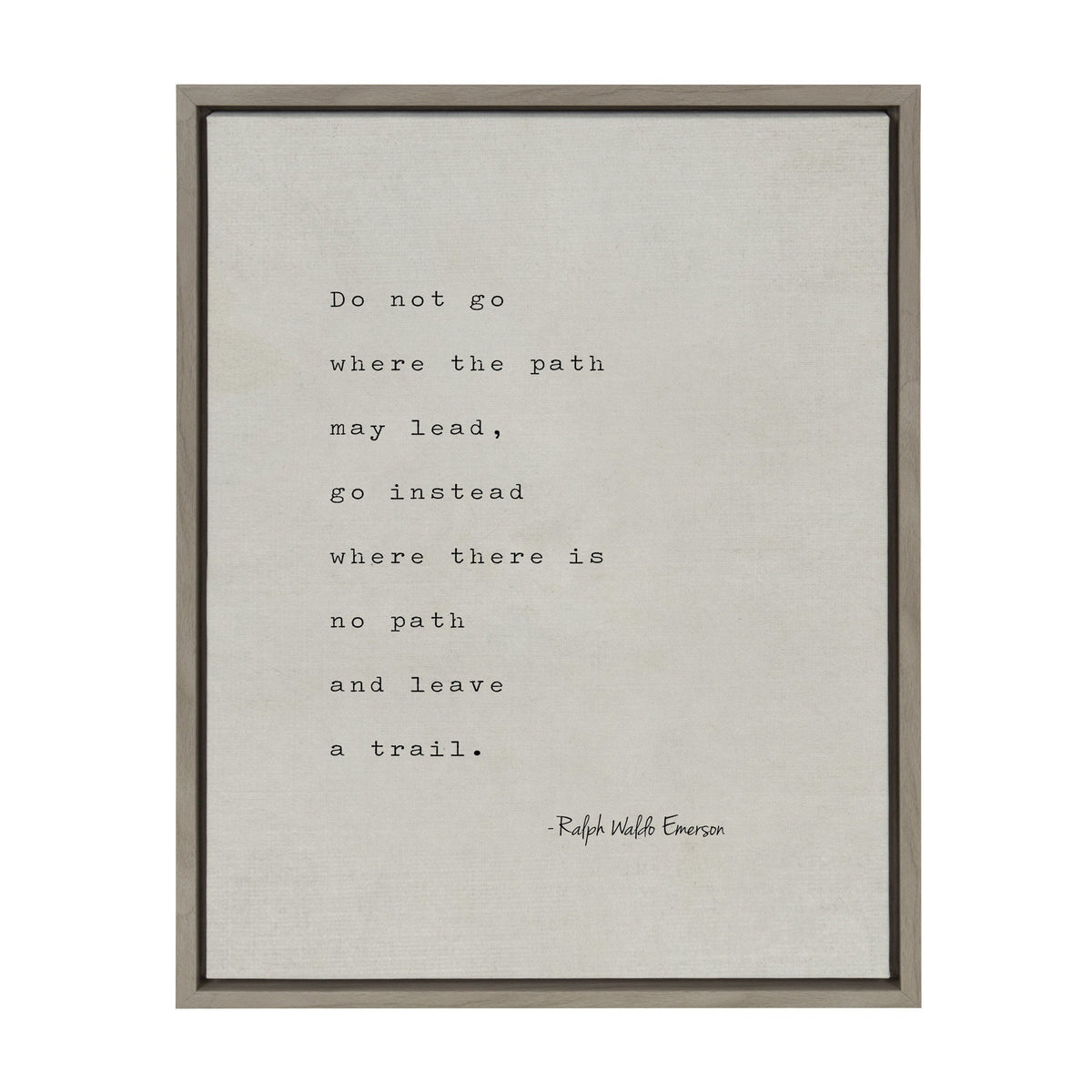 Sylvie Emerson Quote Framed Canvas by kateandlaurel - main product image for Resin Society