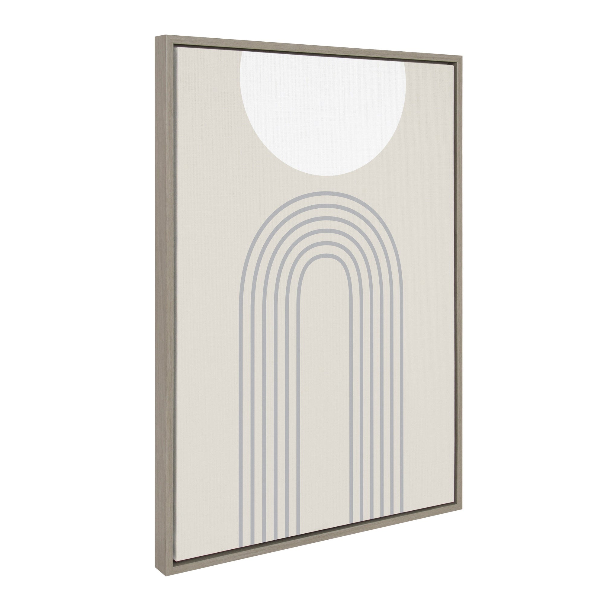 Sylvie Full Moon over the Mountain Top Framed Canvas by kateandlaurel - main product image for Resin Society