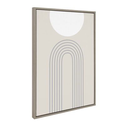 Sylvie Full Moon over the Mountain Top Framed Canvas by kateandlaurel - main product image for Resin Society