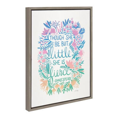 Sylvie Little Fierce Lavender and Mint Framed Canvas by kateandlaurel - product image 2 for Resin Society