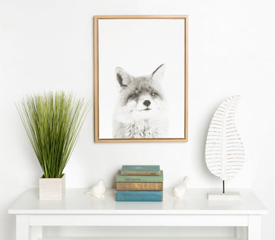 Sylvie Fox Portrait Framed Canvas by Simon Te Tai by kateandlaurel - product image 4 for Resin Society