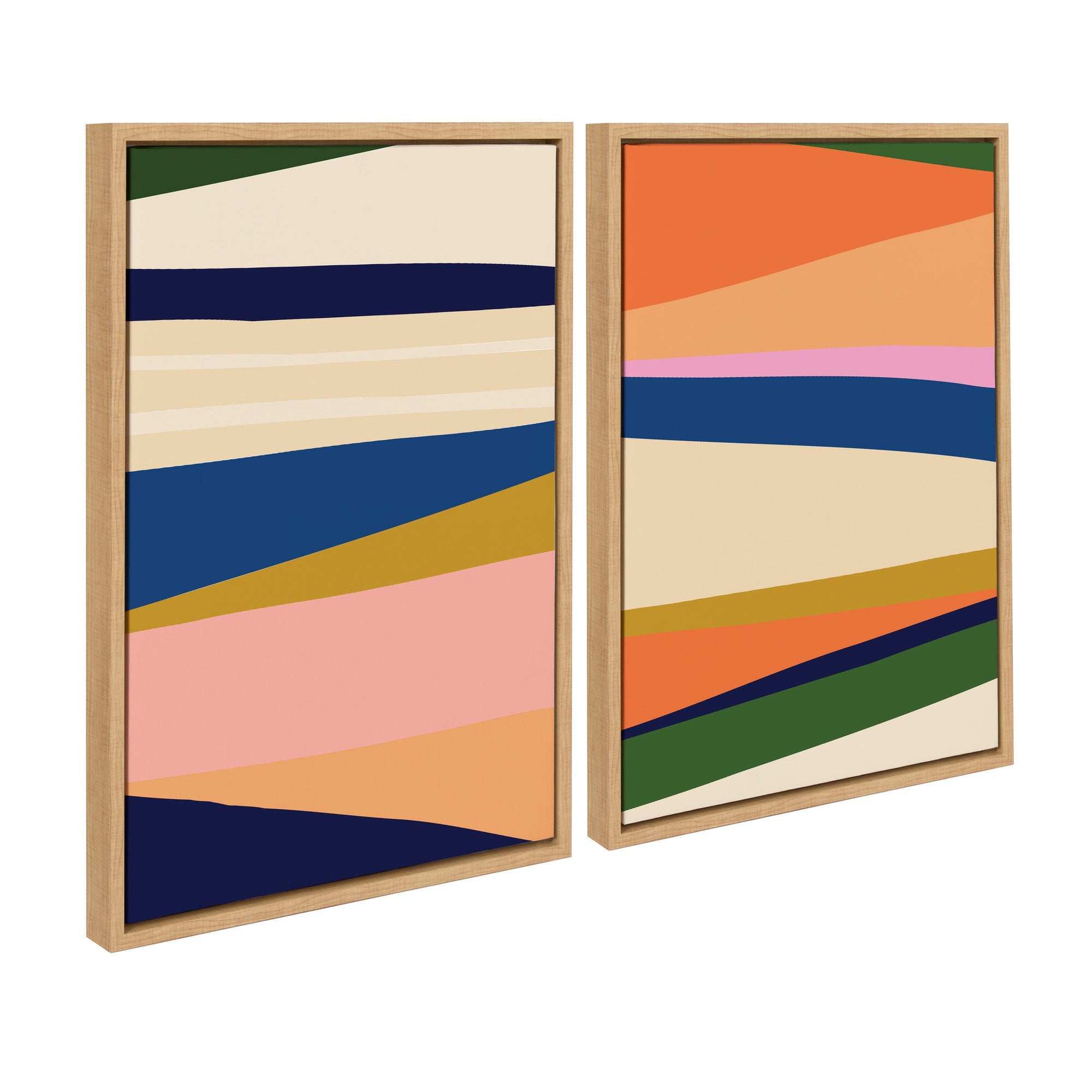 Sylvie Boho Max 1 and 2 Framed Canvas by kateandlaurel - product image 7 for Resin Society