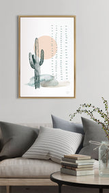 Sylvie Desert Cactus Framed Canvas by kateandlaurel - product image 4 for Resin Society