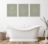 Sylvie Modern Sage Green Botanical Line Sketch Print 1 by kateandlaurel - product image 6 for Resin Society